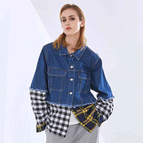 casual print plaid jacket for women lapel long sleeve hit color streetwear jackets female fashion clothing 2021, Black;brown
casual print plaid jacket for women lapel long sleeve hit color streetwear jackets female fashion clothing 2021, Black;brown