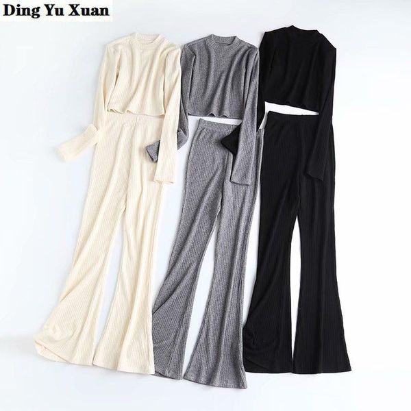 women's two piece pants 2 sets womens casual outfits tracksuits sweat suits knitted basic crop and high waist flare set black grey beig, White
women's two piece pants 2 sets womens casual outfits tracksuits sweat suits knitted basic crop and high waist flare set black grey beig, White
