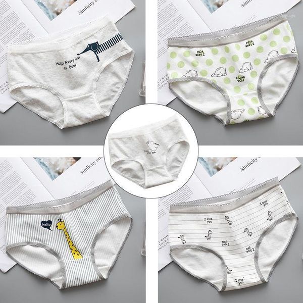 women teenage girls breathable cotton mid waist underwear cute cartoon animal letters striped printed panties shorts underpants women's, Black;pink
women teenage girls breathable cotton mid waist underwear cute cartoon animal letters striped printed panties shorts underpants women's, Black;pink