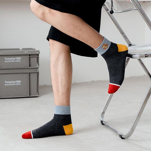 men's socks rzhbro 5 pairs/set with print cotton harajuku men warm comfortable man's gift golf size 37-43, Black
men's socks rzhbro 5 pairs/set with print cotton harajuku men warm comfortable man's gift golf size 37-43, Black