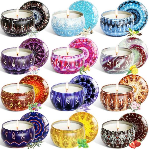 smokeless 12pcs candle set twelve constellation series eco-friendly soy wax plant essential oil holders
smokeless 12pcs candle set twelve constellation series eco-friendly soy wax plant essential oil holders