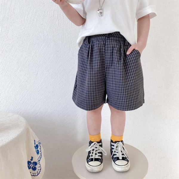 summer cute plaid thin shorts for boys and girls cotton loose all-match, Black
summer cute plaid thin shorts for boys and girls cotton loose all-match, Black