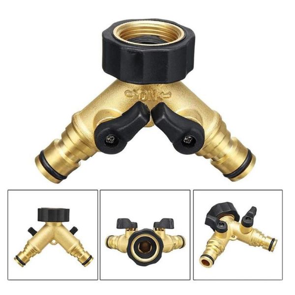watering equipments 2 way brass tap garden hose splitter 3/4 inch double adaptor irrigation connectors for outdoor home kitchen
watering equipments 2 way brass tap garden hose splitter 3/4 inch double adaptor irrigation connectors for outdoor home kitchen
