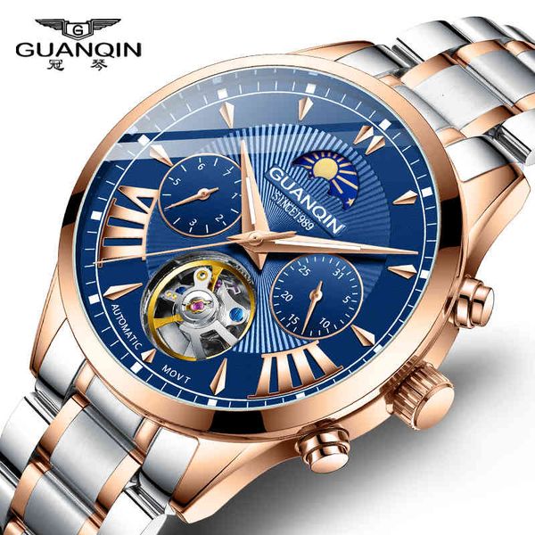 automatic watches man guanqin gj16120 men fire luxury mechanical moon phase 50m waterproof tours date new, Slivery;brown
automatic watches man guanqin gj16120 men fire luxury mechanical moon phase 50m waterproof tours date new, Slivery;brown