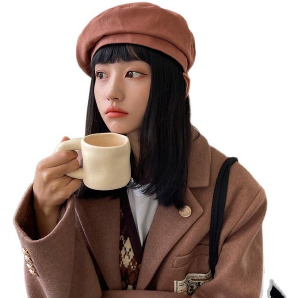 berets goth cute knit hat korean beret female occasion hats retro gothic plush furry beautiful warm simple plain cap muts c, Blue;gray
berets goth cute knit hat korean beret female occasion hats retro gothic plush furry beautiful warm simple plain cap muts c, Blue;gray