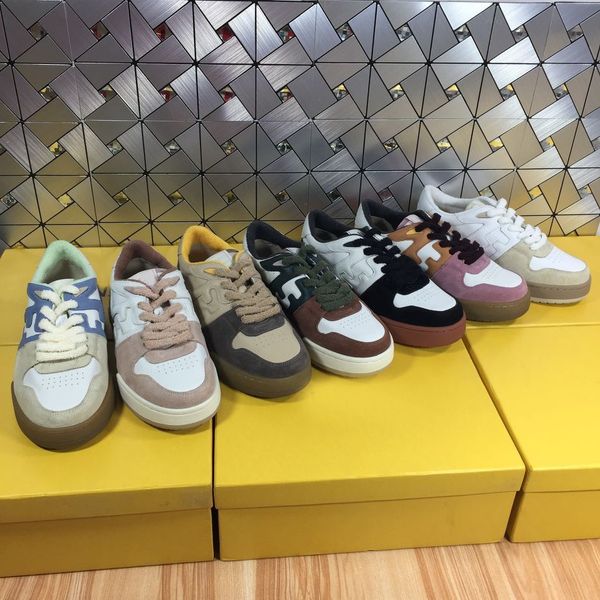 designer womens casual shoes sports leather lace up splicing round head luxury high-end thick bottom running fashion mens and womens low siz, Black
designer womens casual shoes sports leather lace up splicing round head luxury high-end thick bottom running fashion mens and womens low siz, Black