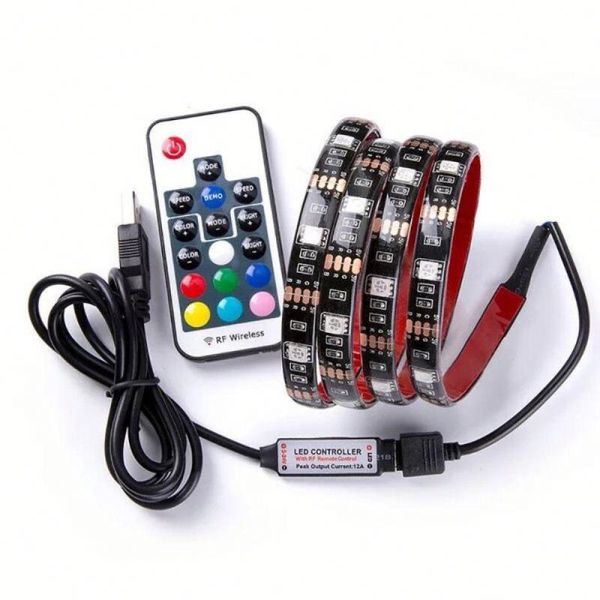 strips 5v usb power white/black pcb rgb 30leds/m strip light with 17keys rf remote controller backing tape led set
strips 5v usb power white/black pcb rgb 30leds/m strip light with 17keys rf remote controller backing tape led set