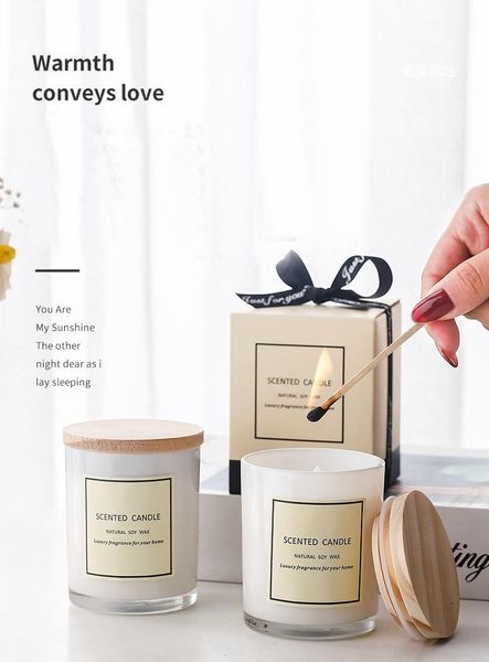 gift box scented candle in white glass jar with natual pine wood lid ppasted beige paper candles
gift box scented candle in white glass jar with natual pine wood lid ppasted beige paper candles