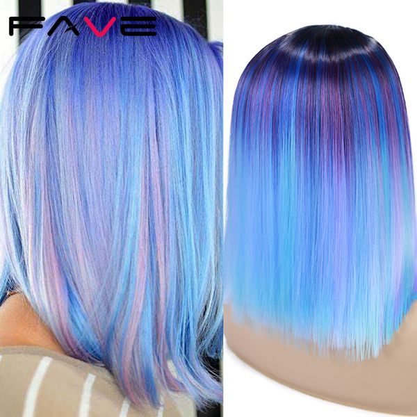 ombre bob synthetic wig rainbow colorful blue wigs straight hair middle part cosplay wig heat resistant fiber for womenfactory direct, Black
ombre bob synthetic wig rainbow colorful blue wigs straight hair middle part cosplay wig heat resistant fiber for womenfactory direct, Black