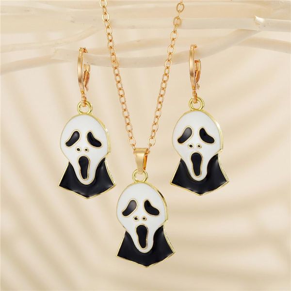 hoop & huggie 1pair punk enamel ghost earrings necklace for women men halloween jewelry creative funny grimace choker gift e798, Golden;silver
hoop & huggie 1pair punk enamel ghost earrings necklace for women men halloween jewelry creative funny grimace choker gift e798, Golden;silver