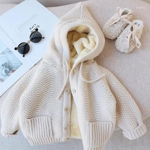 jackets kids thick warm fleece coat jacket for girls hooded knitted sweater toddler baby winter clothes children's solid outwear1, Blue;gray
jackets kids thick warm fleece coat jacket for girls hooded knitted sweater toddler baby winter clothes children's solid outwear1, Blue;gray