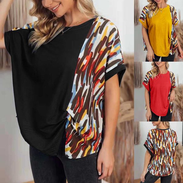 2021 fashion t shirts casual women's blouse round ne printed, White
2021 fashion t shirts casual women's blouse round ne printed, White