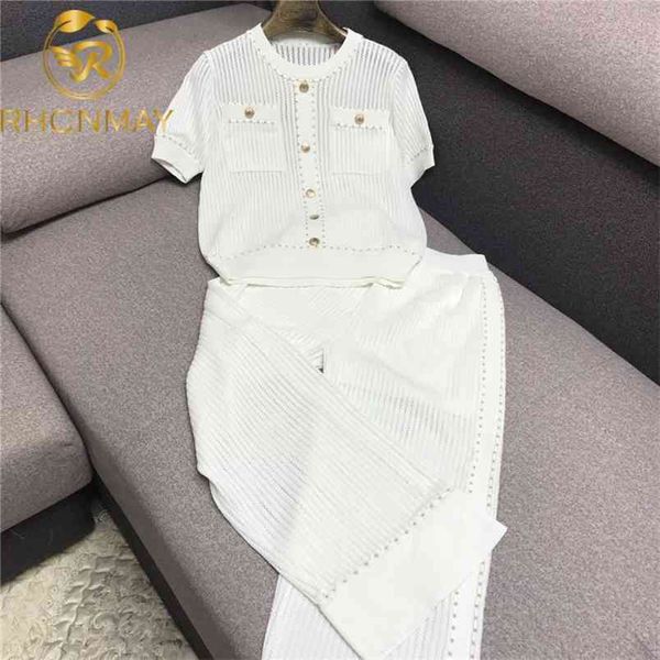 fashion women casual sportsuit two piece suit summer female pullover short sleeve knit shirt + wide leg pants outfit 210506, White
fashion women casual sportsuit two piece suit summer female pullover short sleeve knit shirt + wide leg pants outfit 210506, White