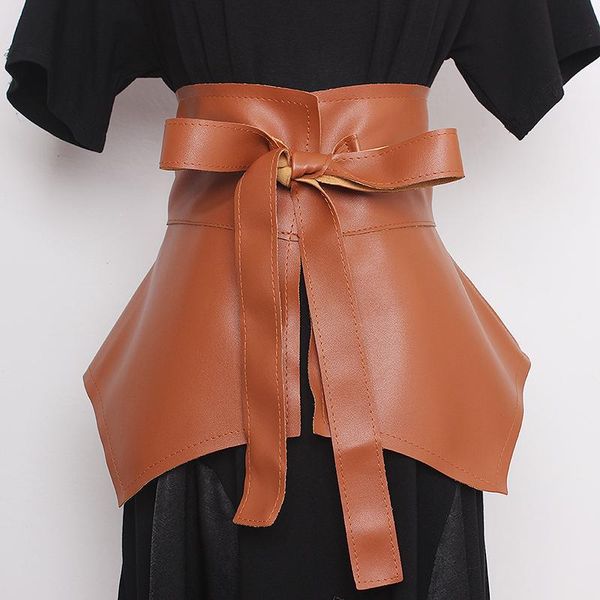 belts superaen chic korean fashion lotus leaf strap waist cover pu leather belt designer wide cummerbunds, Black;brown
belts superaen chic korean fashion lotus leaf strap waist cover pu leather belt designer wide cummerbunds, Black;brown