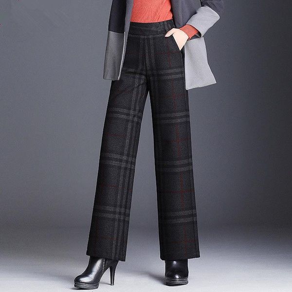 women's pants & capris fashion striped woolen wide leg women 2021 casual loose spring autumn high waist trouers plus size mom, Black;white
women's pants & capris fashion striped woolen wide leg women 2021 casual loose spring autumn high waist trouers plus size mom, Black;white