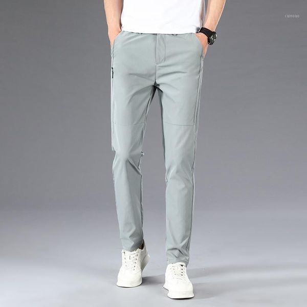men's pants summer thin light casual male fashion slim breathable solid color elastic drawstring trousers everyday streetwear clothing, Black
men's pants summer thin light casual male fashion slim breathable solid color elastic drawstring trousers everyday streetwear clothing, Black