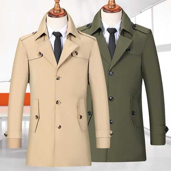 spring and autumn mid-length trench coat men's korean style fashion casual jacket male business formal wear lapel 210531, Tan;black
spring and autumn mid-length trench coat men's korean style fashion casual jacket male business formal wear lapel 210531, Tan;black