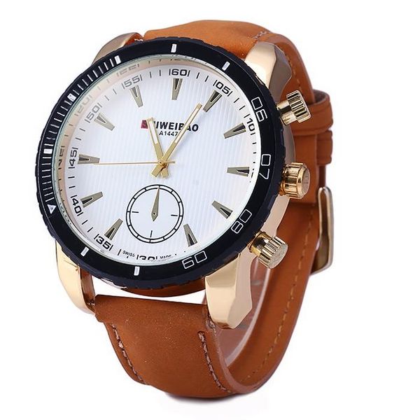 wristwatches cool business men's quartz watch shiweibao military big classic luxury sports leather strap clock relogio, Slivery;brown
wristwatches cool business men's quartz watch shiweibao military big classic luxury sports leather strap clock relogio, Slivery;brown