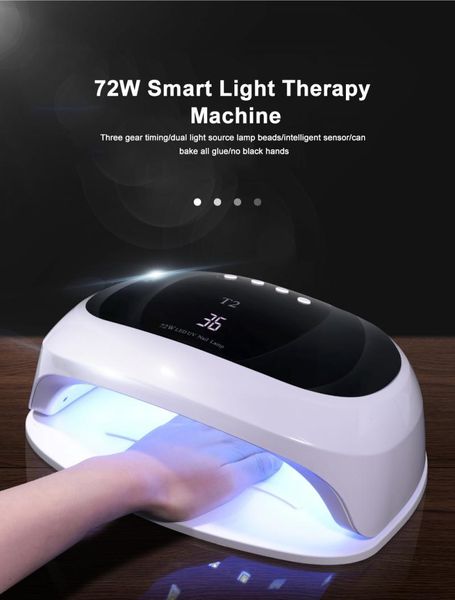 nail dryers 72w led lamp dryer manicure device smart auto sensor potherapy quick-drying lcd display tools
nail dryers 72w led lamp dryer manicure device smart auto sensor potherapy quick-drying lcd display tools