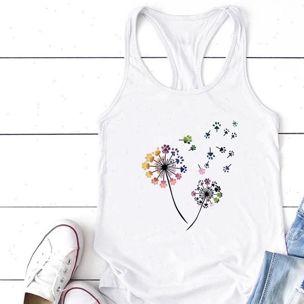 chromatic dandelion cat paws print women tank summer graphic vest sleeveless woman camiseta tirantes mujer, White
chromatic dandelion cat paws print women tank summer graphic vest sleeveless woman camiseta tirantes mujer, White