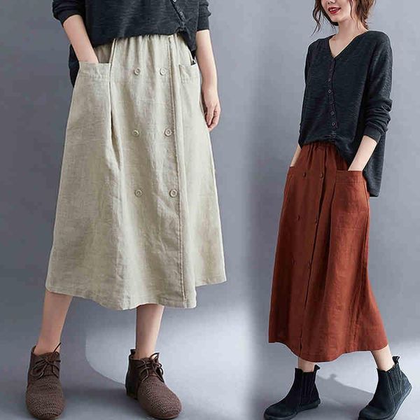 skirts oversized women skirt 2021 spring summer solid color big pocket cotton and linen loose vintage female aq041, Black
skirts oversized women skirt 2021 spring summer solid color big pocket cotton and linen loose vintage female aq041, Black