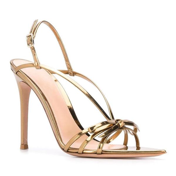 dress shoes summer pointed stiletto high heel golden patent leather large size sandals banquet all-match thin strap women's, Black
dress shoes summer pointed stiletto high heel golden patent leather large size sandals banquet all-match thin strap women's, Black