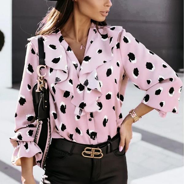 elegant polka dot ruffle blouse shirts women 2021 autumn butterfly long sleeve office lady casual button ruffled neck blusa women's bl, White
elegant polka dot ruffle blouse shirts women 2021 autumn butterfly long sleeve office lady casual button ruffled neck blusa women's bl, White