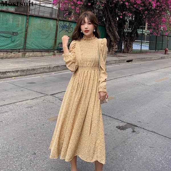 casual dresses elegant floral chiffon dress women 2021 spring autumn long sleeve turtleneck tunic pleated korean robe femme, Black;gray
casual dresses elegant floral chiffon dress women 2021 spring autumn long sleeve turtleneck tunic pleated korean robe femme, Black;gray