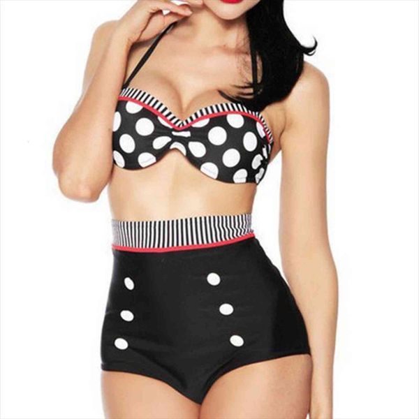 drop cutest retro vintage pin women swimsuits up high waist bikini set s l xl for swimming bathing suit, White;black
drop cutest retro vintage pin women swimsuits up high waist bikini set s l xl for swimming bathing suit, White;black