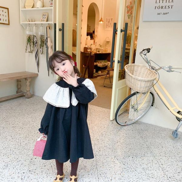 girls princess long sleeve dress 2021 spring autumn korean children's fashionable big lace tassel collar dresses girl's, Red;yellow
girls princess long sleeve dress 2021 spring autumn korean children's fashionable big lace tassel collar dresses girl's, Red;yellow