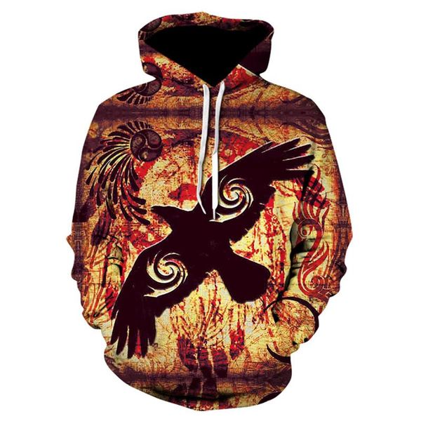 men's hoodies & sweatshirts autumn retro ethnic animal totem zipper hoodie sweatshirt hooded jacket wholesale, Black
men's hoodies & sweatshirts autumn retro ethnic animal totem zipper hoodie sweatshirt hooded jacket wholesale, Black