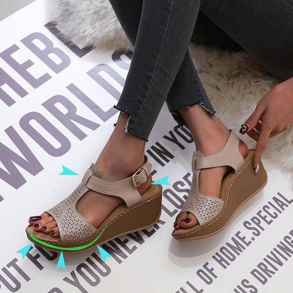 women's sandals summer 2021 thick bottom large size wedge shoes casual open toe women, Black
women's sandals summer 2021 thick bottom large size wedge shoes casual open toe women, Black