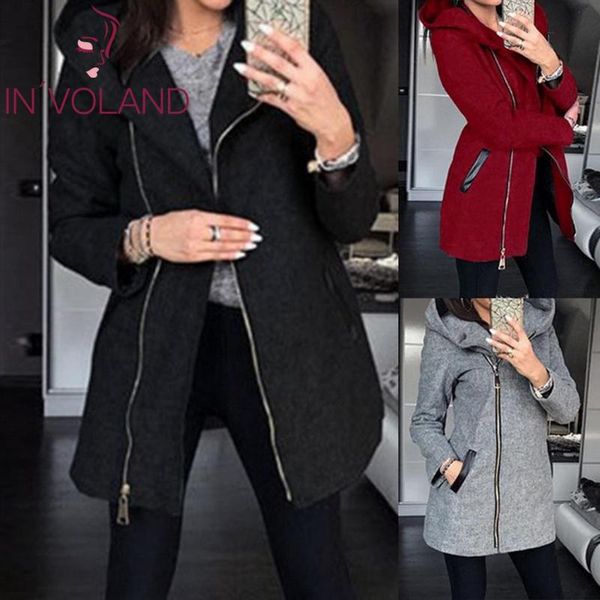 women's jackets warm jacket closure winter casual sleeve zipper red pocket coat women with long hooded autumn slim black solid gray, Black;brown
women's jackets warm jacket closure winter casual sleeve zipper red pocket coat women with long hooded autumn slim black solid gray, Black;brown