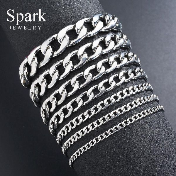 link, chain spark men 1.0-3.5mm stainless steel bracelets hiphop color curb cuban link male for party jewelry gift, Black
link, chain spark men 1.0-3.5mm stainless steel bracelets hiphop color curb cuban link male for party jewelry gift, Black