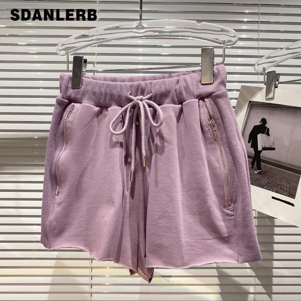 women's shorts 2021 summer women sports short pants fashionable elastic waist drawstring leisure pantalones cortos de mujer, White;black
women's shorts 2021 summer women sports short pants fashionable elastic waist drawstring leisure pantalones cortos de mujer, White;black
