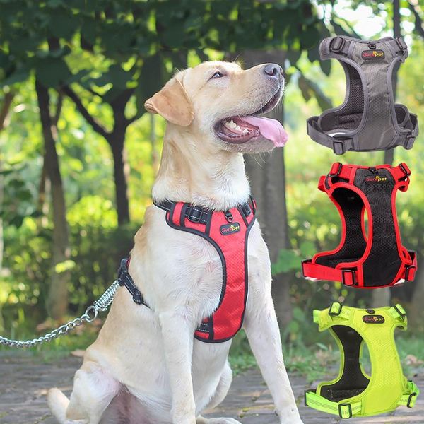 dog collars & leashes lightweight reflective pet harness vest for big dogs adjustable outdoor training service padded collar
dog collars & leashes lightweight reflective pet harness vest for big dogs adjustable outdoor training service padded collar
