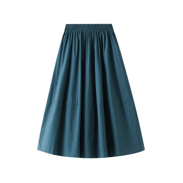 summer retro simple solid elastic high waist slim casual loose all-match women a-line long skirt 210527, Black
summer retro simple solid elastic high waist slim casual loose all-match women a-line long skirt 210527, Black