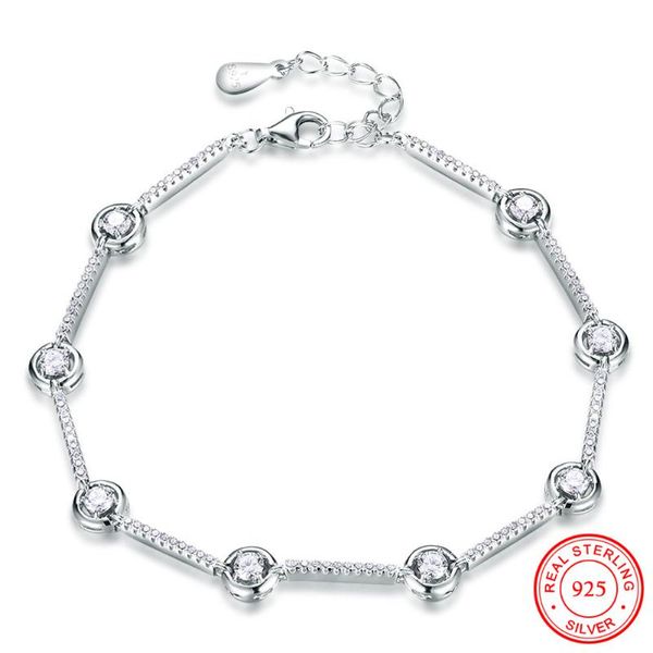 charm bracelets 925 sterling silver + elegant white zircon adjustable link chain & bangles women wedding party jewelry, Golden;silver
charm bracelets 925 sterling silver + elegant white zircon adjustable link chain & bangles women wedding party jewelry, Golden;silver