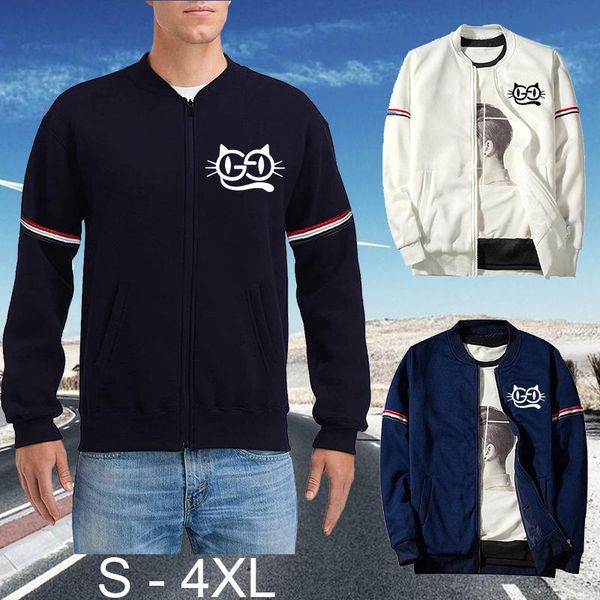 men's jackets 2021 cute cat print man jacket full zip bomber flight campus design stand-up collar casual clothing for men sport, Black;brown
men's jackets 2021 cute cat print man jacket full zip bomber flight campus design stand-up collar casual clothing for men sport, Black;brown