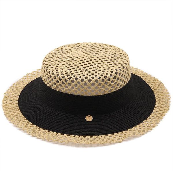 wide brim hats simple ladies handmade natural straw hat summer beach sun for women men panama cap fashion protetion visor boat, Blue;gray
wide brim hats simple ladies handmade natural straw hat summer beach sun for women men panama cap fashion protetion visor boat, Blue;gray