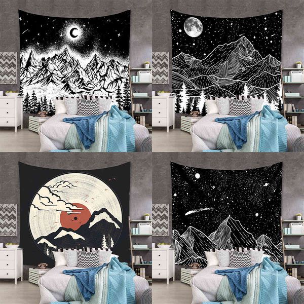 painting style black and white simple tapestry home cloth decoration mountain bedroom hanging
painting style black and white simple tapestry home cloth decoration mountain bedroom hanging
