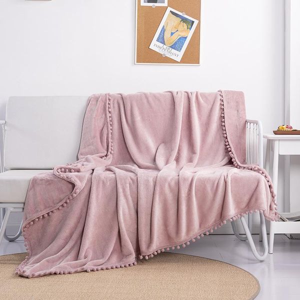 150x200cm soft blanket with balls warm coral fleece blankets winter solid color for baby polyester cute pink kids
150x200cm soft blanket with balls warm coral fleece blankets winter solid color for baby polyester cute pink kids