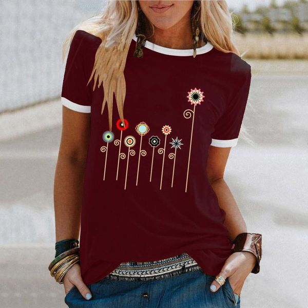 2021 summer woman t-shirt sunflower print short sleeve o neck graphic tee lady girls casual loose mujer camisetas a40, White
2021 summer woman t-shirt sunflower print short sleeve o neck graphic tee lady girls casual loose mujer camisetas a40, White