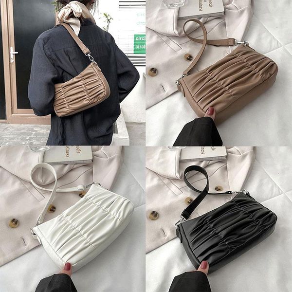 evening bags retro shoulder for women pu leather pleated fold bag simple crossbody casual ladies baguette designer
evening bags retro shoulder for women pu leather pleated fold bag simple crossbody casual ladies baguette designer