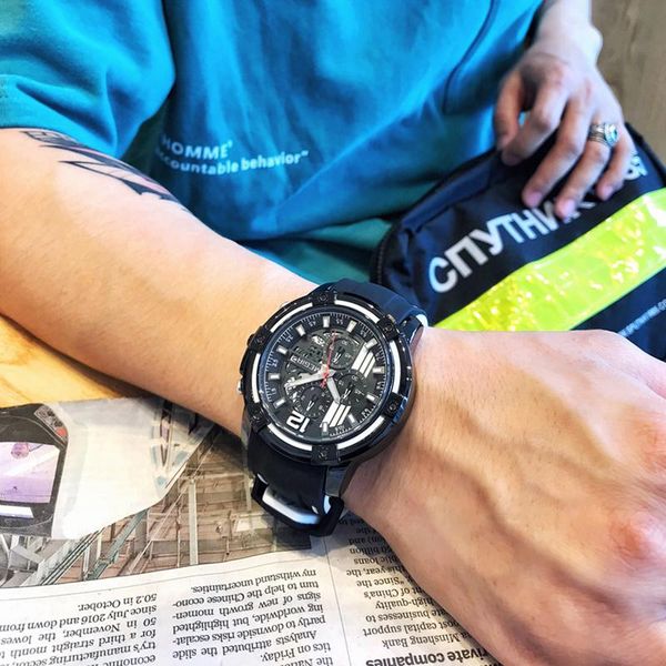 wristwatches megir creative men's sports quartz watches army military chronograph waterproof men relogios masculino clock male, Slivery;brown
wristwatches megir creative men's sports quartz watches army military chronograph waterproof men relogios masculino clock male, Slivery;brown