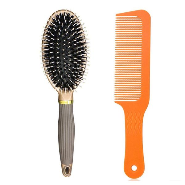 hair brushes bristle brush for women kids thick curly wet dry & carbon antistatic hairdressing clipper comb, Silver
hair brushes bristle brush for women kids thick curly wet dry & carbon antistatic hairdressing clipper comb, Silver