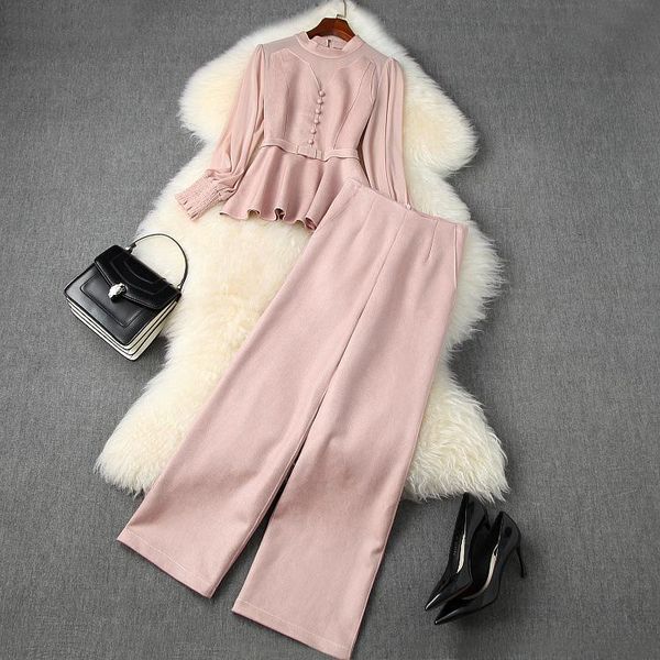 women's tracksuits european and american clothing 2021 autumn style long-sleeved mesh blouse wide-leg pants suede fashion suits, Gray
women's tracksuits european and american clothing 2021 autumn style long-sleeved mesh blouse wide-leg pants suede fashion suits, Gray