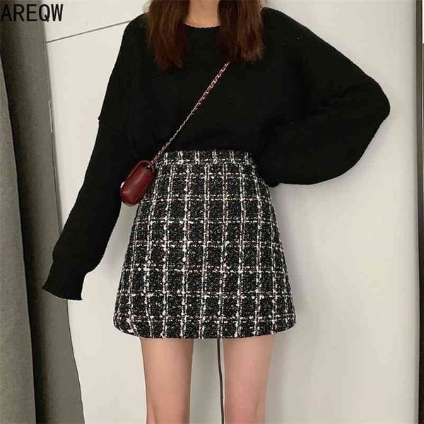 new style for autumn and winter women tweed skirts korean of the cover hip plaid skirt female 210325, Black
new style for autumn and winter women tweed skirts korean of the cover hip plaid skirt female 210325, Black