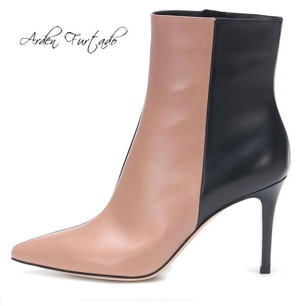 boots arden furtado fashion women's shoes winter elegant pointed toe stilettos heels leather zipper mixed colors short, Black
boots arden furtado fashion women's shoes winter elegant pointed toe stilettos heels leather zipper mixed colors short, Black