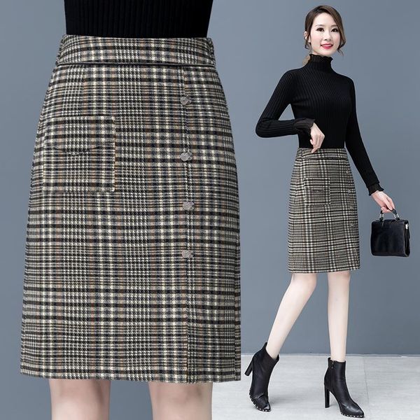 skirts 2021 fashion style women skirt autumn winter midi plus size elastic short warm knitted slim good quality, Black
skirts 2021 fashion style women skirt autumn winter midi plus size elastic short warm knitted slim good quality, Black